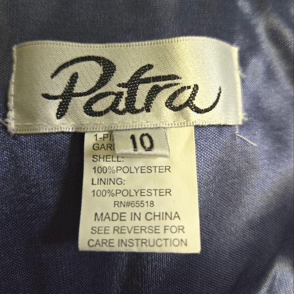 Patra deep periwinkle navy blue tiered maxi mother of the bride evening gown - Picture 8 of 9